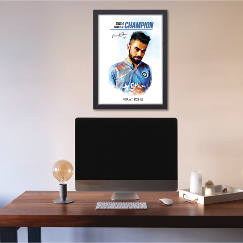 Cricketer Virat Kohli Poster Cricket Players Motivational Poster, Player King Kohli poster For wall decor, room decoration home bedroom living room Paintings Hostel Boys Ideal For Cricket Fans Kohli Poster, Virat Kohli Poster, Virat Kohli Poster, Virat Kohli posters for wall, Kohli Posters for wall, Virat Kohli Frame, Virat Kohli Poster Framed, Virat Kohli Motivational wall frames, Kohli Frame, Virat Kohli Photo frame for wall, virat kohli frame for wall, Virat Kohli Poster framed, Virat Kohli Posters