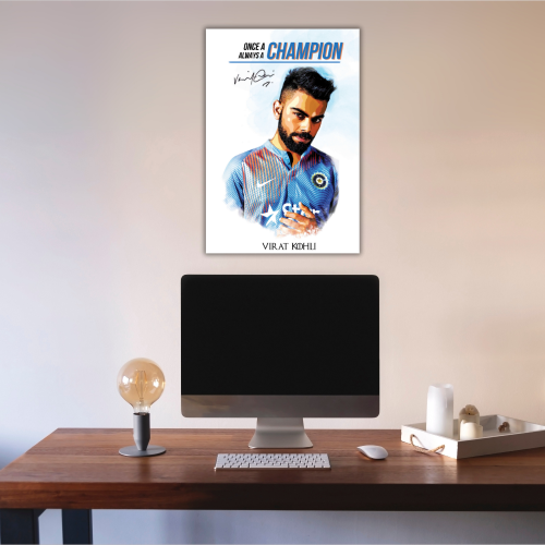 Cricketer Virat Kohli Poster Cricket Players Motivational Poster, Player King Kohli poster For wall decor, room decoration home bedroom living room Paintings Hostel Boys Ideal For Cricket Fans Kohli Poster, Virat Kohli Poster, Virat Kohli Poster, Virat Kohli posters for wall, Kohli Posters for wall, Virat Kohli Frame, Virat Kohli Poster Framed, Virat Kohli Motivational wall frames, Kohli Frame, Virat Kohli Photo frame for wall, virat kohli frame for wall, Virat Kohli Poster framed, Virat Kohli Posters