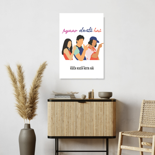 Bollywood Movie Kuch Kuch Hota Hai Poster Frame Shahrukh Khan, Kajol, Rani Mukherjee Movies Framed Posters QUOTES Canvas Painting Photo Frames For Wall Decor Bedroom Living Room Decoration Home Office Restraunt Cafe, kuch kuch hota hai poster, kuch kuch hota hai movie poster hd, kuch kuch hota hai movie photos, kuch kuch hota hai movie poster copied, kuch kuch hota hai movies posters, kuch kuch hota hai poters, shah rukh khan poster, king shah rukh khan poster, shah rukh khan poster switzerland