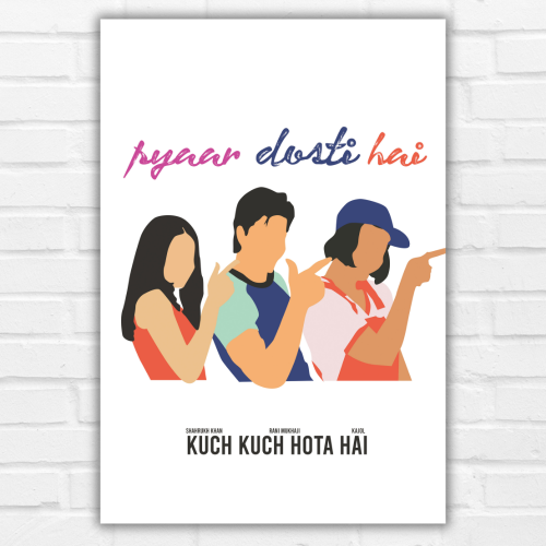 Bollywood Movie Kuch Kuch Hota Hai Poster Frame Shahrukh Khan, Kajol, Rani Mukherjee Movies Framed Posters QUOTES Canvas Painting Photo Frames For Wall Decor Bedroom Living Room Decoration Home Office Restraunt Cafe, kuch kuch hota hai poster, kuch kuch hota hai movie poster hd, kuch kuch hota hai movie photos, kuch kuch hota hai movie poster copied, kuch kuch hota hai movies posters, kuch kuch hota hai poters, shah rukh khan poster, king shah rukh khan poster, shah rukh khan poster switzerland