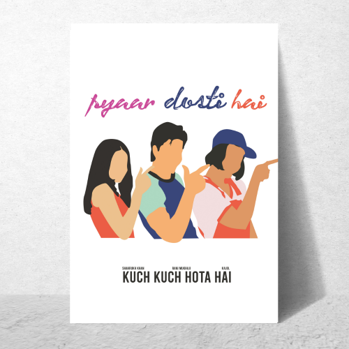 Bollywood Movie Kuch Kuch Hota Hai Poster Frame Shahrukh Khan, Kajol, Rani Mukherjee Movies Framed Posters QUOTES Canvas Painting Photo Frames For Wall Decor Bedroom Living Room Decoration Home Office Restraunt Cafe, kuch kuch hota hai poster, kuch kuch hota hai movie poster hd, kuch kuch hota hai movie photos, kuch kuch hota hai movie poster copied, kuch kuch hota hai movies posters, kuch kuch hota hai poters, shah rukh khan poster, king shah rukh khan poster, shah rukh khan poster switzerland