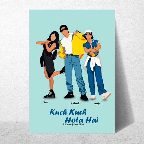 Kuch Kuch Hota Hai Movie Poster Frame Bollywood Actors Shahrukh, Kajol, Rani Mukharjee Framed Posters Movies Artwork Canvas Painting Photo Frames For Wall Decor Restraunt Cafe Bedroom Living Room Decoration Home Office, kuch kuch hota hai poster, kuch kuch hota hai poster hd, kuch kuch hota hai poster copy, kuch kuch hota hai poster pic, kuch kuch hota hai posters, kuch kuch hota hai movie poster, kuch kuch hota hai movie poster hd, kuch kuch hota hai film poster, kuch kuch hota hai movie posters