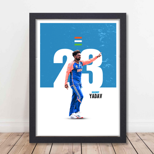 Kuldeep Yadav Jersey, Kuldeep Yadav Jersey Cricket, Cricketer Frame, Cricketers Frame, Cricketers Posters for wall, Cricketers Photo frame for wall, Cricketers Photos, Cricketers Photo frames, Indian Cricketers Posters, Indian Cricketer Framed, Virat Kohli, King Kohli, Rohit Sharma, Dhoni Frames, Framed Poster for wall decor, room decor, living room, diningroom, kitchen, turf, games room, sports aera poster