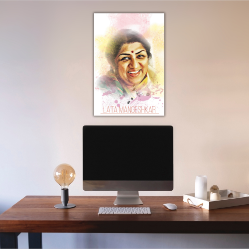 Lata Mangeshkar Poster Frame Indian playback singer Framed Posters Music Singers Artwork Canvas Painting with Photo Frames for Wall Decor Livingroom Bedroom Dining Room Hotel Restraunt, lata mangeshkar poster, lata mangeshkar wall poster, lata mangeshkar wallpaper, lata mangeshkar wall art, lata mangeshkar wall poster hd, lata mangeshkar wallpaper hd, lata mangeshkar frame, lata mangeshkar photo frame, lata mangeshkar painting, lata mangeshkar painting images, singers posters design, posters for wall poster