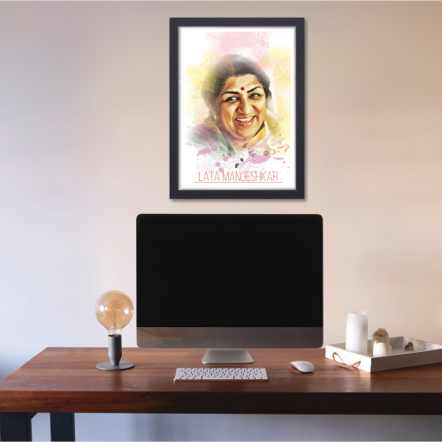 Lata Mangeshkar Poster Frame Indian playback singer Framed Posters Music Singers Artwork Canvas Painting with Photo Frames for Wall Decor Livingroom Bedroom Dining Room Hotel Restraunt, lata mangeshkar poster, lata mangeshkar wall poster, lata mangeshkar wallpaper, lata mangeshkar wall art, lata mangeshkar wall poster hd, lata mangeshkar wallpaper hd, lata mangeshkar frame, lata mangeshkar photo frame, lata mangeshkar painting, lata mangeshkar painting images, singers posters design, posters for wall poster