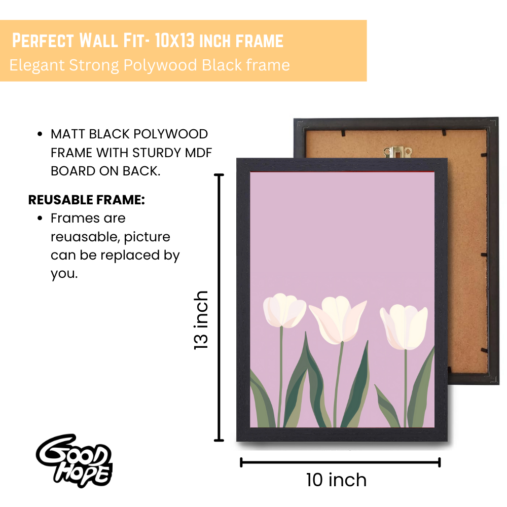 Floral Paintings with frame for wall decoration, floral paintings for living room, floral frames for wall decor, Flowers Photo Frames, boho wall frame aesthetic, framed Poster, Flower Photo Frames for Living room