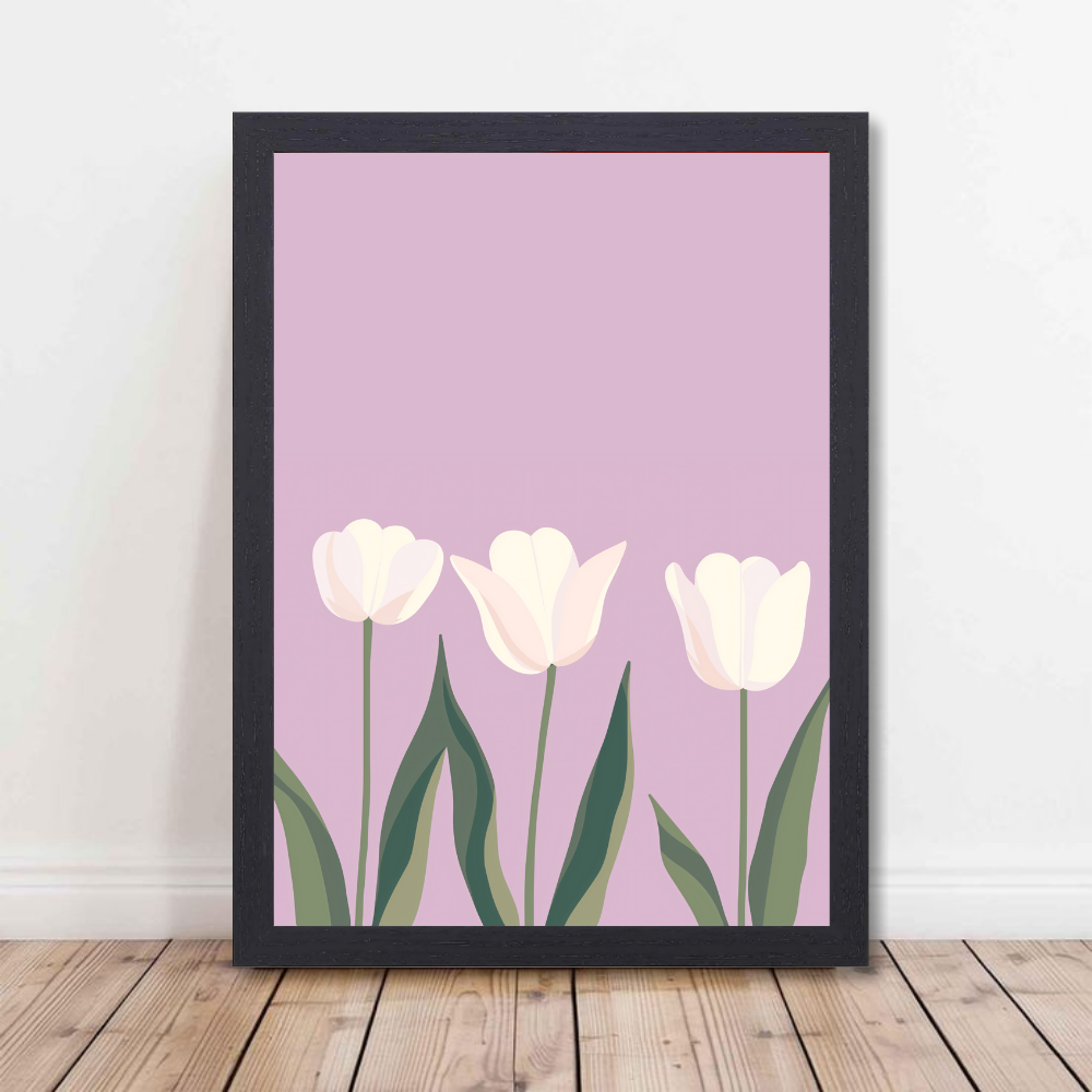 Floral Paintings with frame for wall decoration, floral paintings for living room, floral frames for wall decor, Flowers Photo Frames, boho wall frame aesthetic, framed Poster, Flower Photo Frames for Living room
