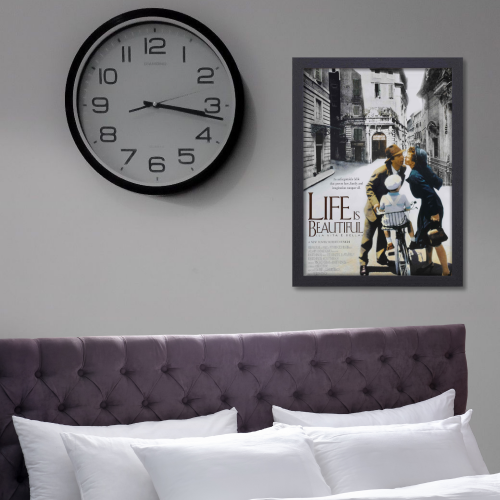 Life is Beautiful Movie Poster Frame Comedy War Film Artwork Framed Posters Hollywood Movies Canvas Painting Photo framesFor Wall Decor Living Room Bedroom  Study Room Restraunt Cafe Office & Home Decoration, life is beautiful movie poster, life is beautiful movie poster telugu, life is beautiful 1997 movie poster, life is beautiful italian movie poster, life is beautiful movie poster hd, life is beautiful movie poster 4k, life is beautiful movie poster pinterest, life is beautiful movie picture