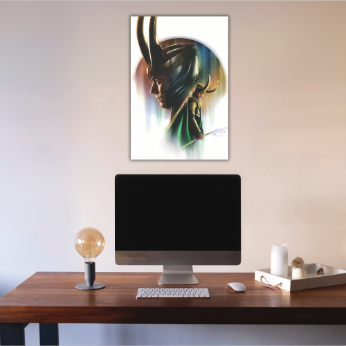 Loki Tv Series Poster Frame Telivision Series Artwork Framed Posters Avengers Canvas Painting Photo Frames for Wall Decor Home Decoration Living Room Bedroom Office Study Room Cafe Restraunt