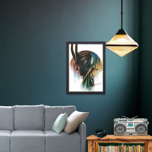 Loki Tv Series Poster Frame Telivision Series Artwork Framed Posters Avengers Canvas Painting Photo Frames for Wall Decor Home Decoration Living Room Bedroom Office Study Room Cafe Restraunt