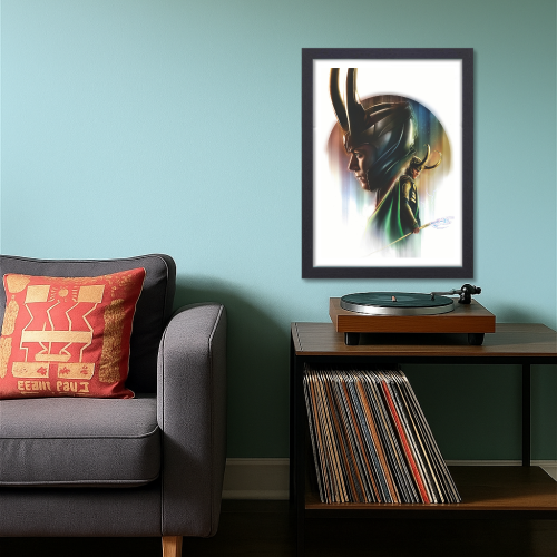 Loki Tv Series Poster Frame Telivision Series Artwork Framed Posters Avengers Canvas Painting Photo Frames for Wall Decor Home Decoration Living Room Bedroom Office Study Room Cafe Restraunt