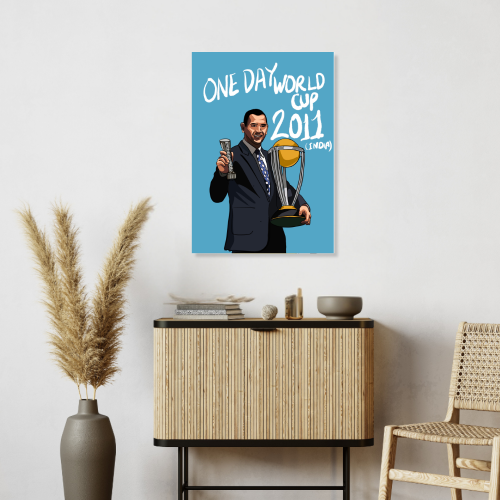 MS Dhoni Poster Frame Mahi Wall Framed Posters Mahendra Singh Dhoni Motivational Quotes Photo Frames Paintings For Room Wall Decoration, Living Room Bedroom Boys Gift Fan| Cricket Lover Cricketers Wall Decor Canvas