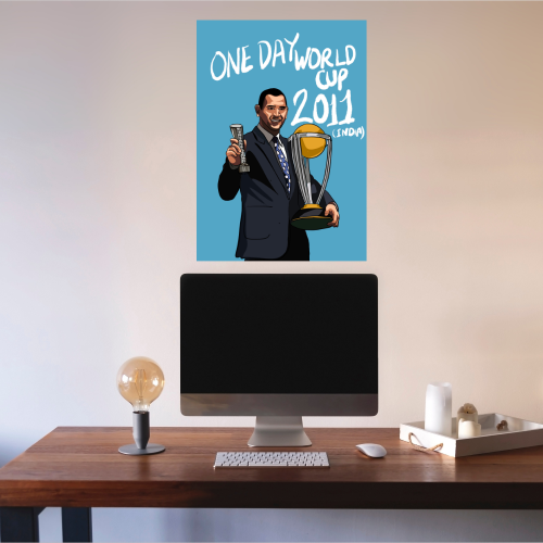 MS Dhoni Poster Frame Mahi Wall Framed Posters Mahendra Singh Dhoni Motivational Quotes Photo Frames Paintings For Room Wall Decoration, Living Room Bedroom Boys Gift Fan| Cricket Lover Cricketers Wall Decor Canvas