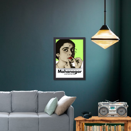 Mahanagar Movie Poster Frame Satyajit Roy's Movies Framed Posters Bollywood Artwork Canvas Painting Photo Frames  For Wall Decor Restraunt Cafe Bedroom Living Room Decoration Home Office, Mahanagar movie poster, Mahanagar film poster, Mahanagar poster, Mahanagar movie poster hd, Mahanagar satyajit roy poster, Mahanagar poster frames, satyajit ray motivational posters, satyajit ray motivational poster design, satyajit ray motivational poster design, satyajit ray posters, satyajit ray poster design