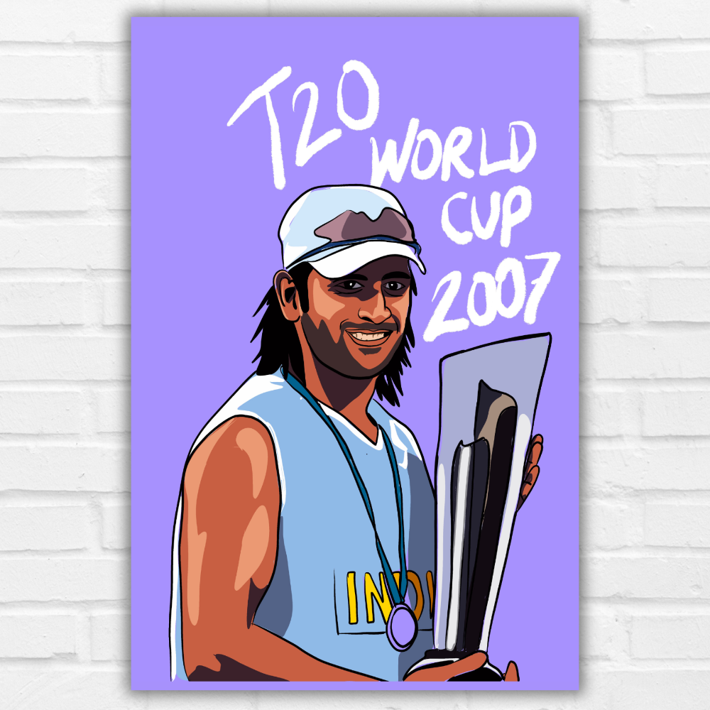 MS Dhoni Poster Frame Mahi Wall Framed Posters Mahendra Singh Dhoni Motivational Quotes Photo Frames Paintings For Room Wall Decoration, Living Room Bedroom Boys Gift Fan| Cricket Lover Cricketers Wall Decor Canvas