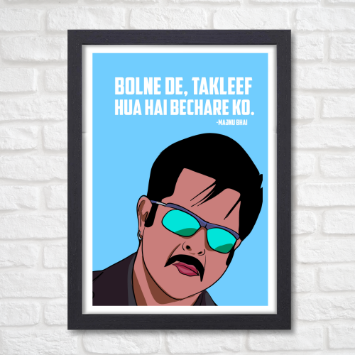 Bollywwood Poster Welcome Movie Frame Indian Actor Anil Kapoor Movies Framed Posters Dialouges Artwork Canvas Painting Photo Frames For wall Decor Restraunt Cafe Bedroom Living Room Decoration Home Office, welcome movie poster, welcome movie poster hd, welcome movie painting, welcome movie horse poster, welcome movie majnu bhai painting, welcome movie majnu bhai  posters, welcome movie majnu bhai  poster hd, welcome movie majnu bhai  poster painting, welcome movie majnu bhai wall poster, welcome movie majnu