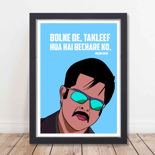 Bollywwood Poster Welcome Movie Frame Indian Actor Anil Kapoor Movies Framed Posters Dialouges Artwork Canvas Painting Photo Frames For wall Decor Restraunt Cafe Bedroom Living Room Decoration Home Office, welcome movie poster, welcome movie poster hd, welcome movie painting, welcome movie horse poster, welcome movie majnu bhai painting, welcome movie majnu bhai  posters, welcome movie majnu bhai  poster hd, welcome movie majnu bhai  poster painting, welcome movie majnu bhai wall poster, welcome movie majnu