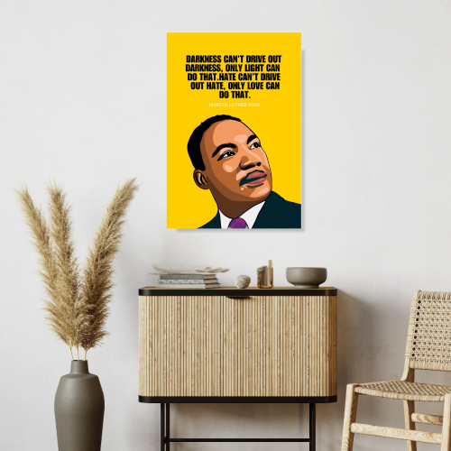 Martin Luther King Poster Frame Motivational Quotes Artwork Framed Posters Motivation Inspiring Canvas Painting Photo Frames For Wall Decor Living Living Room Bedroom  Study Room Restraunt Cafe Office & Home Decoration