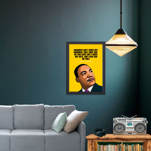 Martin Luther King Poster Frame Motivational Quotes Artwork Framed Posters Motivation Inspiring Canvas Painting Photo Frames For Wall Decor Living Living Room Bedroom  Study Room Restraunt Cafe Office & Home Decoration