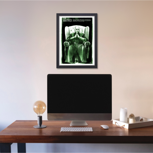 The Matrix Movie Poster Frame Series Film Art work Framed Posters Hollywood English Movies Canvas Painting Photo Frames for Wall Decor Home Decoration Living Room Bedroom Office Study Room Cafe