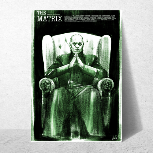 The Matrix Movie Poster Frame Series Film Art work Framed Posters Hollywood English Movies Canvas Painting Photo Frames for Wall Decor Home Decoration Living Room Bedroom Office Study Room Cafe
