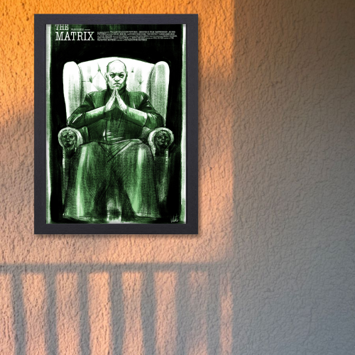 The Matrix Movie Poster Frame Series Film Art work Framed Posters Hollywood English Movies Canvas Painting Photo Frames for Wall Decor Home Decoration Living Room Bedroom Office Study Room Cafe