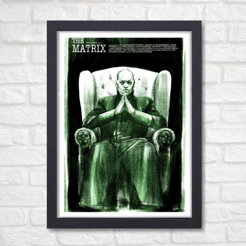The Matrix Movie Poster Frame Series Film Art work Framed Posters Hollywood English Movies Canvas Painting Photo Frames for Wall Decor Home Decoration Living Room Bedroom Office Study Room Cafe