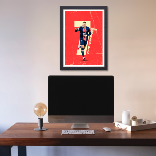 Kylian Mbappe Frame Poster French Footballer Framed Posters World Cup Sports soccer Players Artwork Canvas Painting Photo Frames wall decor for Livingroom restraunt cafe Boys room bedroom turf Home & Office Decoration, kylian mbappe poster, kylian mbappe poster ronaldo, kylian mbappe real madrid, kylian mbappe signed poster, poster kylian mbappé real madrid, poster kylian mbappé france, kylian mbappe wall at, kylian mbappe wall frame, kylian mbappe wall frame wallpaper, kylian mbappé wall poster