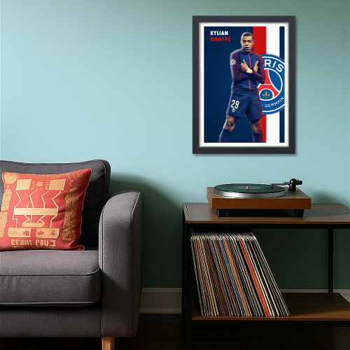 Kylian Mbappe Frame Poster French Footballer Framed Posters World Cup Sports soccer Players Artwork Canvas Painting Photo Frames wall decor for Livingroom restraunt cafe Boys room bedroom turf Home & Office Decoration, kylian mbappe poster, kylian mbappe poster ronaldo, kylian mbappe real madrid, kylian mbappe signed poster, poster kylian mbappé real madrid, poster kylian mbappé france, kylian mbappe wall at, kylian mbappe wall frame, kylian mbappe wall frame wallpaper, kylian mbappé wall poster