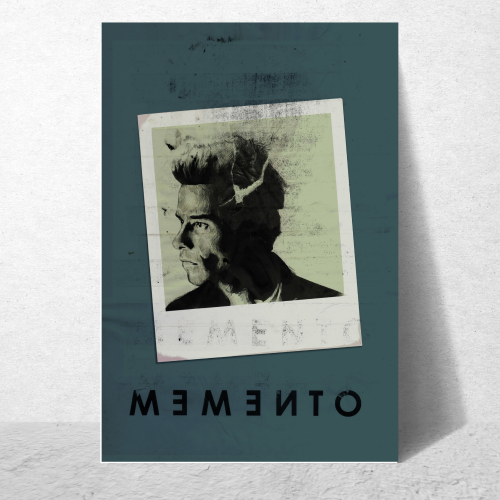 Memento Film Poster Frame Thriller Crime Movie Artwork Framed Posters Hollywood Movies Canvas Painting Photo Frames for Wall Decor Living Room Bedroom  Study Room Restraunt Cafe Office & Home Decoration