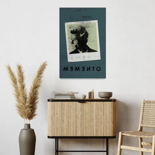 Memento Film Poster Frame Thriller Crime Movie Artwork Framed Posters Hollywood Movies Canvas Painting Photo Frames for Wall Decor Living Room Bedroom  Study Room Restraunt Cafe Office & Home Decoration