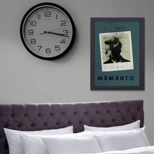 Memento Film Poster Frame Thriller Crime Movie Artwork Framed Posters Hollywood Movies Canvas Painting Photo Frames for Wall Decor Living Room Bedroom  Study Room Restraunt Cafe Office & Home Decoration