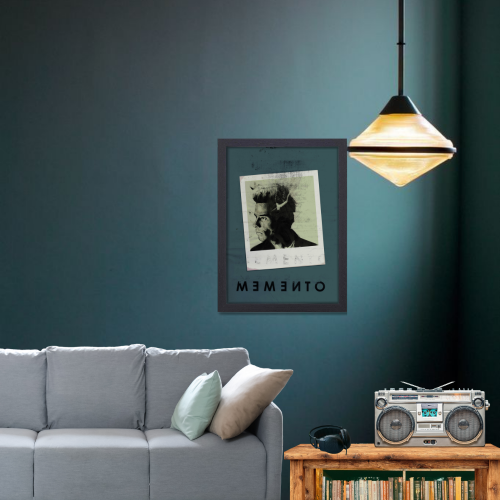 Memento Film Poster Frame Thriller Crime Movie Artwork Framed Posters Hollywood Movies Canvas Painting Photo Frames for Wall Decor Living Room Bedroom  Study Room Restraunt Cafe Office & Home Decoration
