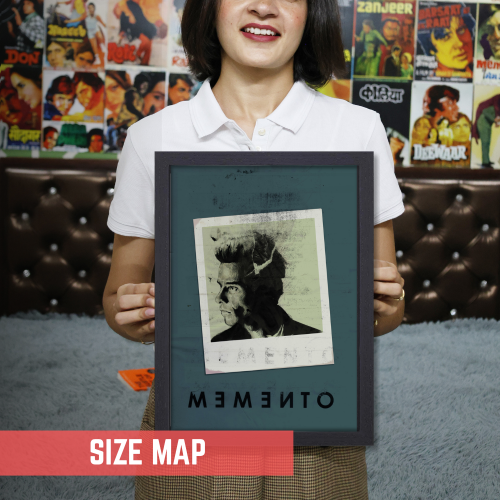 Memento Film Poster Frame Thriller Crime Movie Artwork Framed Posters Hollywood Movies Canvas Painting Photo Frames for Wall Decor Living Room Bedroom  Study Room Restraunt Cafe Office & Home Decoration