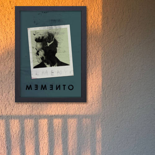 Memento Film Poster Frame Thriller Crime Movie Artwork Framed Posters Hollywood Movies Canvas Painting Photo Frames for Wall Decor Living Room Bedroom  Study Room Restraunt Cafe Office & Home Decoration