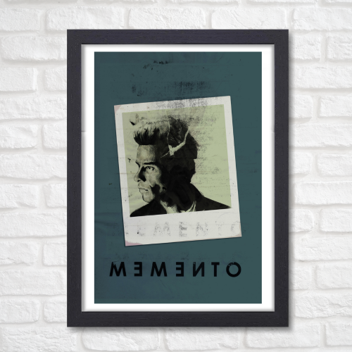 Memento Film Poster Frame Thriller Crime Movie Artwork Framed Posters Hollywood Movies Canvas Painting Photo Frames for Wall Decor Living Room Bedroom  Study Room Restraunt Cafe Office & Home Decoration
