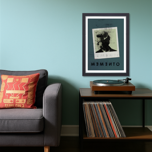 Memento Film Poster Frame Thriller Crime Movie Artwork Framed Posters Hollywood Movies Canvas Painting Photo Frames for Wall Decor Living Room Bedroom  Study Room Restraunt Cafe Office & Home Decoration