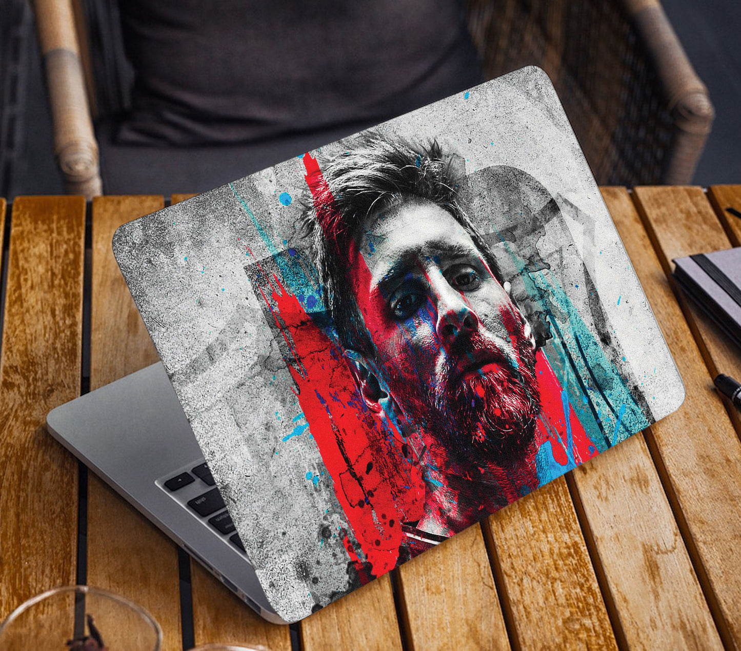 Lionel Messi Laptop Skin Vinyl, No Bubble, Multicolor 11.6"- 15.6" inch Laptop