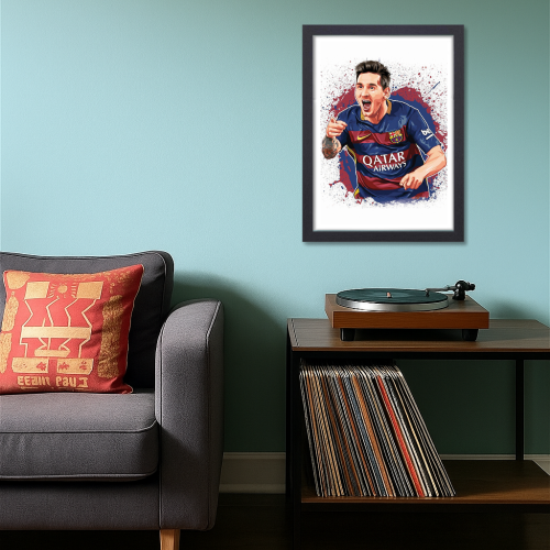 Lionel Messi Poster Frame Argentine footballer Framed Posters Game Sport Players Artwork Canvas Painting with Photo Frames for wall decor for Livingroom restraunt cafe Boys room bedroom turf Home & Office Decoration, Lionel Messi poster, Lionel Messi poster design, Lionel Messi poster framed, Lionel Messi poster nz, Lionel Messi poster barcelona, Lionel Messi poster Argentina, Lionel Messi poster 4k, Lionel Messi frame, Lionel Messi framed jersey, Lionel Messi framed poster, Lionel Messi framed picture lio