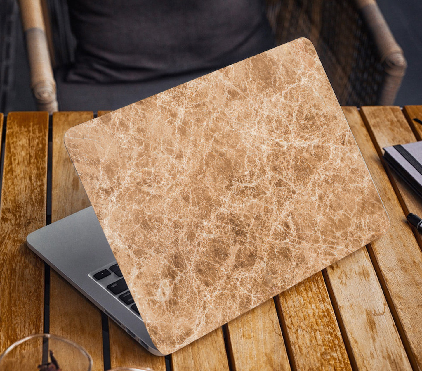 Marble Texturre Laptop Skin Vinyl, No Bubble, Multicolor 11.6"- 15.6" inch Laptop