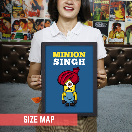 ONE IN A MINION POSTER MINION SINGH POSTER CARTOON POSTER FUNNY POSTER, Minion Singh Funny Artwork Frame Poster Bollywood Cute Art Framed Posters Movies Quote Canvas Painting Photo Frames For Wall Decor Restraunt Cafe Bedroom Living Room Decoration Home Office, cute funny artwork poster, funny painting ideas, cute minion poster, funny minion poster, cute poster ideas, minion poster, minion poster ideas, minion poster printable, minion posters for sale, minion poster movie, minion picture frame, minion photo