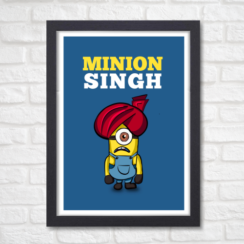 ONE IN A MINION POSTER MINION SINGH POSTER CARTOON POSTER FUNNY POSTER, Minion Singh Funny Artwork Frame Poster Bollywood Cute Art Framed Posters Movies Quote Canvas Painting Photo Frames For Wall Decor Restraunt Cafe Bedroom Living Room Decoration Home Office, cute funny artwork poster, funny painting ideas, cute minion poster, funny minion poster, cute poster ideas, minion poster, minion poster ideas, minion poster printable, minion posters for sale, minion poster movie, minion picture frame, minion photo