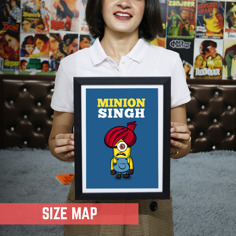 ONE IN A MINION POSTER MINION SINGH POSTER CARTOON POSTER FUNNY POSTER, Minion Singh Funny Artwork Frame Poster Bollywood Cute Art Framed Posters Movies Quote Canvas Painting Photo Frames For Wall Decor Restraunt Cafe Bedroom Living Room Decoration Home Office, cute funny artwork poster, funny painting ideas, cute minion poster, funny minion poster, cute poster ideas, minion poster, minion poster ideas, minion poster printable, minion posters for sale, minion poster movie, minion picture frame, minion photo