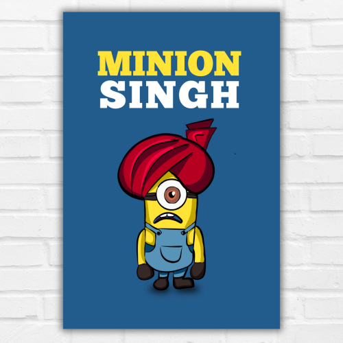 ONE IN A MINION POSTER MINION SINGH POSTER CARTOON POSTER FUNNY POSTER, Minion Singh Funny Artwork Frame Poster Bollywood Cute Art Framed Posters Movies Quote Canvas Painting Photo Frames For Wall Decor Restraunt Cafe Bedroom Living Room Decoration Home Office, cute funny artwork poster, funny painting ideas, cute minion poster, funny minion poster, cute poster ideas, minion poster, minion poster ideas, minion poster printable, minion posters for sale, minion poster movie, minion picture frame, minion photo