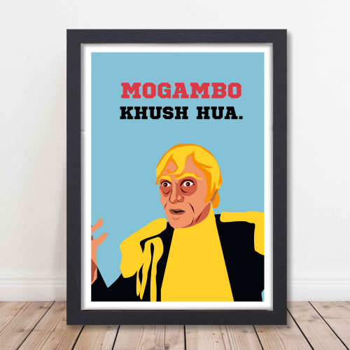 Bollywood Movie Mr. India Poster Frame Classic Movies Mogambo Khush Hua Framed Posters Artwork Canvas Painting Photo Frames Poster For Wall Decor Restraunt Cafe Bedroom Living Room Decoration Home Office, mr. india poster, mr. india movie poster, mogambo khush hua movie, mogambo khush hua poster, mogambo khush hua picture, mogambo khush hua photo, mogambo khush hua picture hindi, mogambo poster, mogambo movie poster, mogambo photo, mogambo picture, mogambo images, mogambo pic
