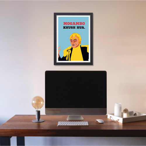 Bollywood Movie Mr. India Poster Frame Classic Movies Mogambo Khush Hua Framed Posters Artwork Canvas Painting Photo Frames Poster For Wall Decor Restraunt Cafe Bedroom Living Room Decoration Home Office, mr. india poster, mr. india movie poster, mogambo khush hua movie, mogambo khush hua poster, mogambo khush hua picture, mogambo khush hua photo, mogambo khush hua picture hindi, mogambo poster, mogambo movie poster, mogambo photo, mogambo picture, mogambo images, mogambo pic