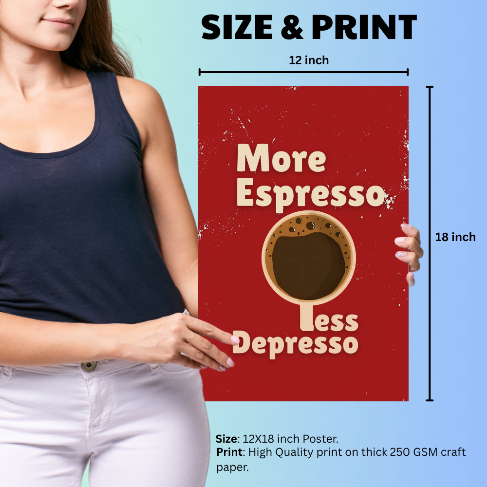 Funny Coffee thing Quote Poster For Room Office Home wall Decoration Bedroom Hotel Living Gift Painting sticker wallpaper Hostel Restaurant Bar Cafe Hotel Wall Art Coffee Expresso