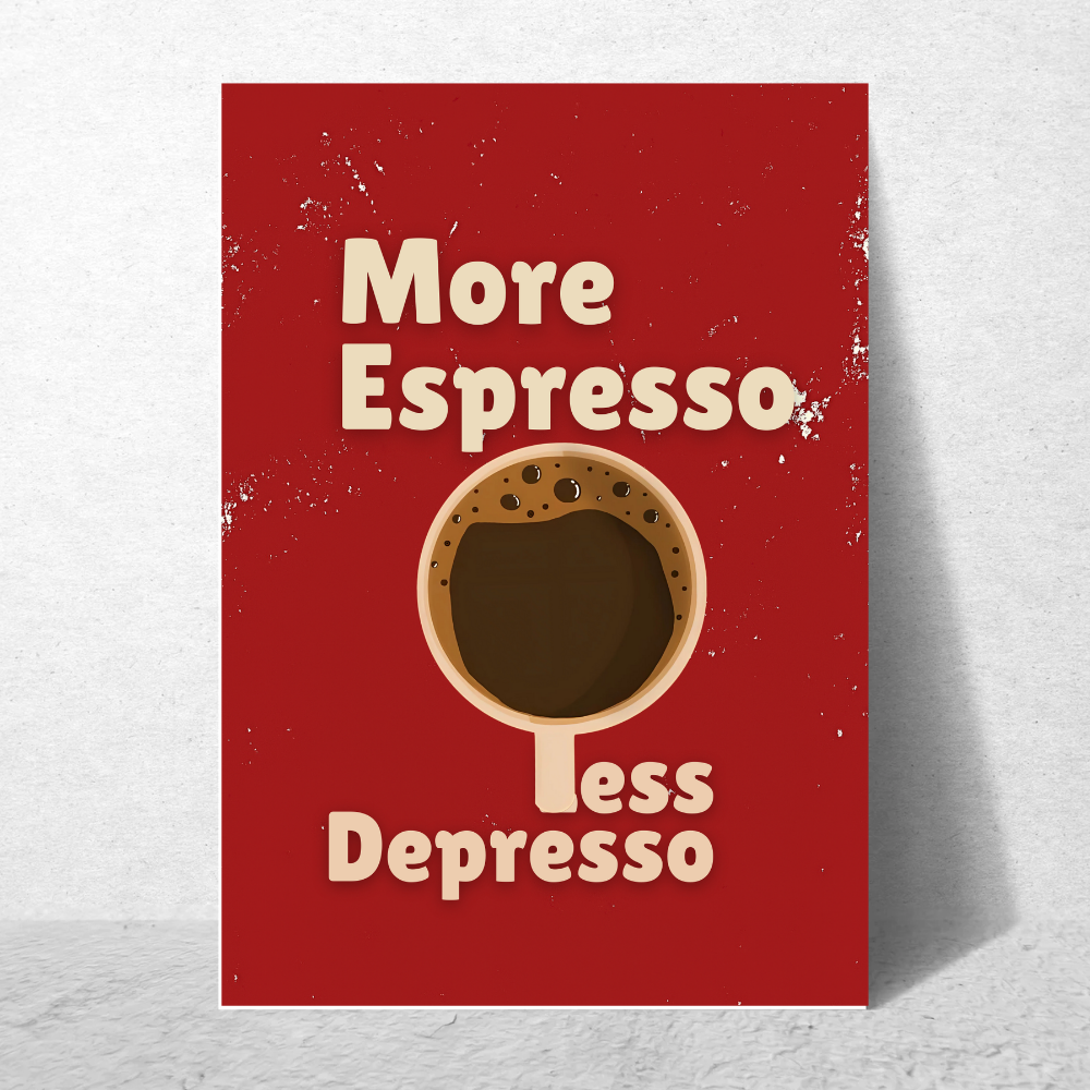 Funny Coffee thing Quote Poster For Room Office Home wall Decoration Bedroom Hotel Living Gift Painting sticker wallpaper Hostel Restaurant Bar Cafe Hotel Wall Art Coffee Expresso