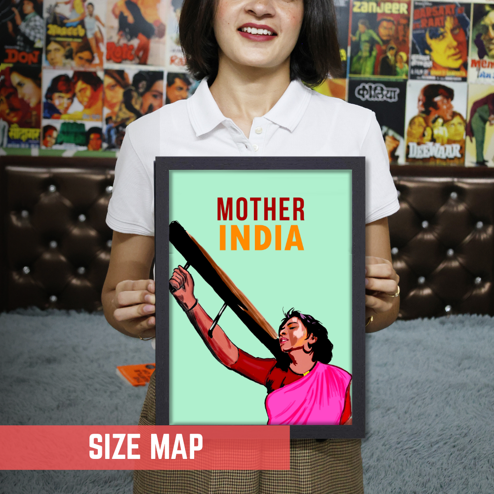 Mother India Movie Poster Frame Classic Movies Artwork Framed Posters Bollywood Actress Canvas Painting Photo Frames for Wall Decor Bedroom Living Room Dining Hall Kitchen Office Restraunt Cafe & Home Decoration, mother india movie poster, mother india movie poster hd, mother india poster, mother india poster hd, mother india movie ka poster, mother india poster original, mother india 1957 poster, mother india poster drawing, mother india wall poster, mother india wall painting, mother india wall frame