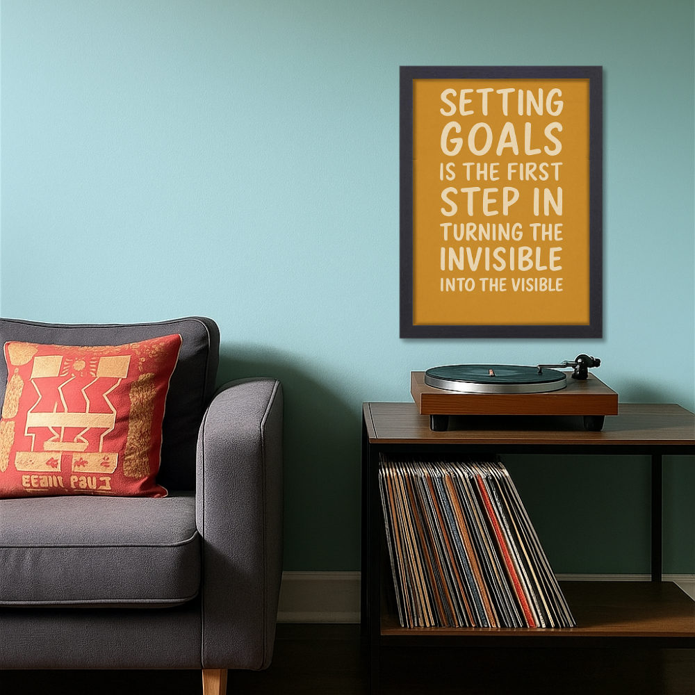 Motivational Quotes Poster Motivation Quote Posters Inspiring Lines Painting Stickers for Living room bedroom kitchen Dining hall & office wall decor Study room Library Students (with frame or without frame)